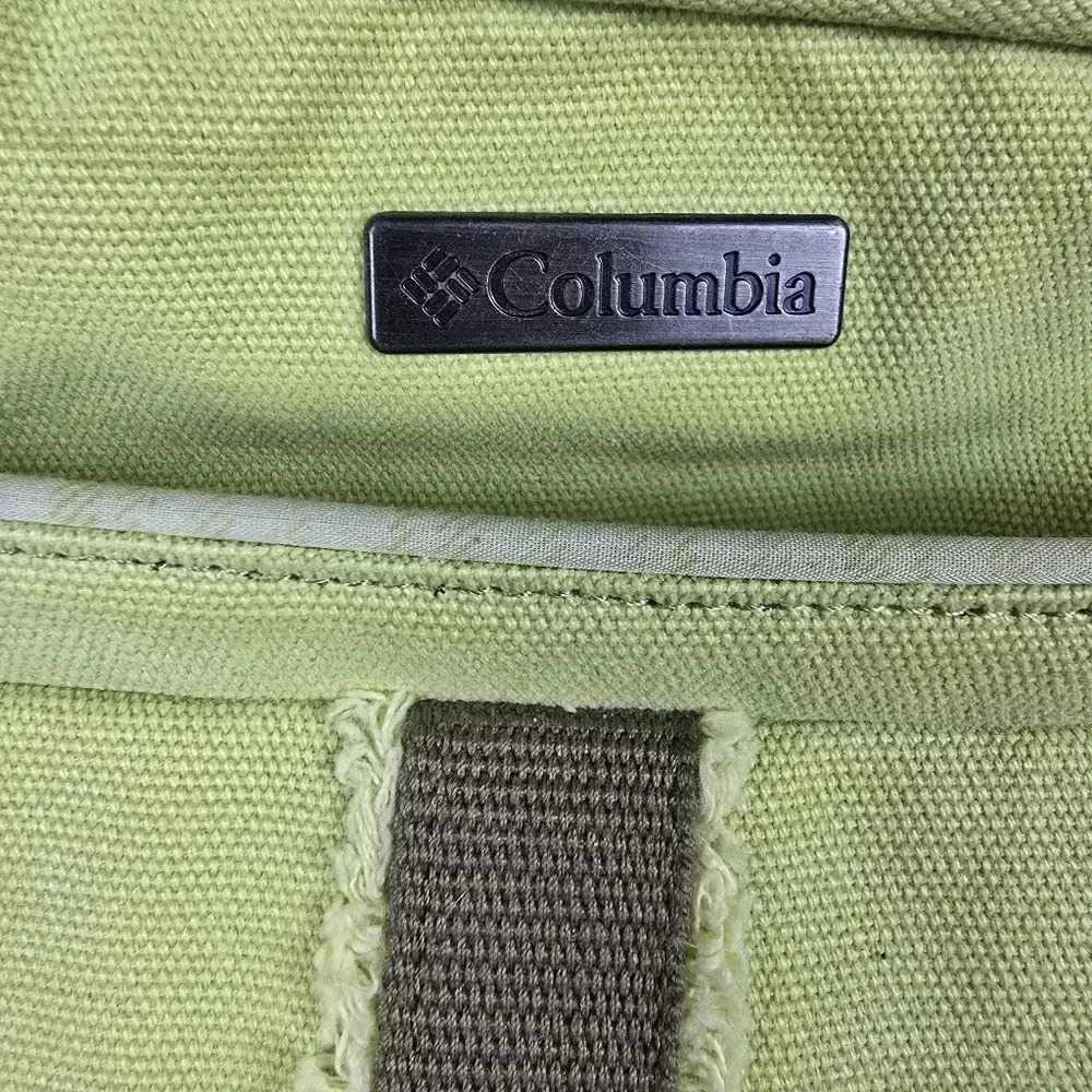 Columbia Omni Shield Womens Crossbody Purse Bag Canvas Green Yellow - Picture 5 of 10
